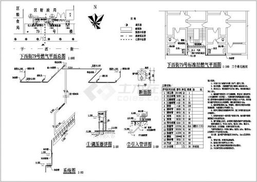 南京某新型天然气小区庭院住宅楼全套建筑施工设计cad图纸