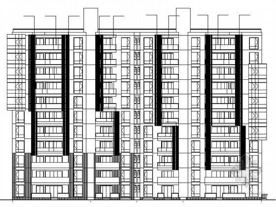 [施工图][江苏]现代风格高层住宅区建筑施工图(立面设计新颖290余页